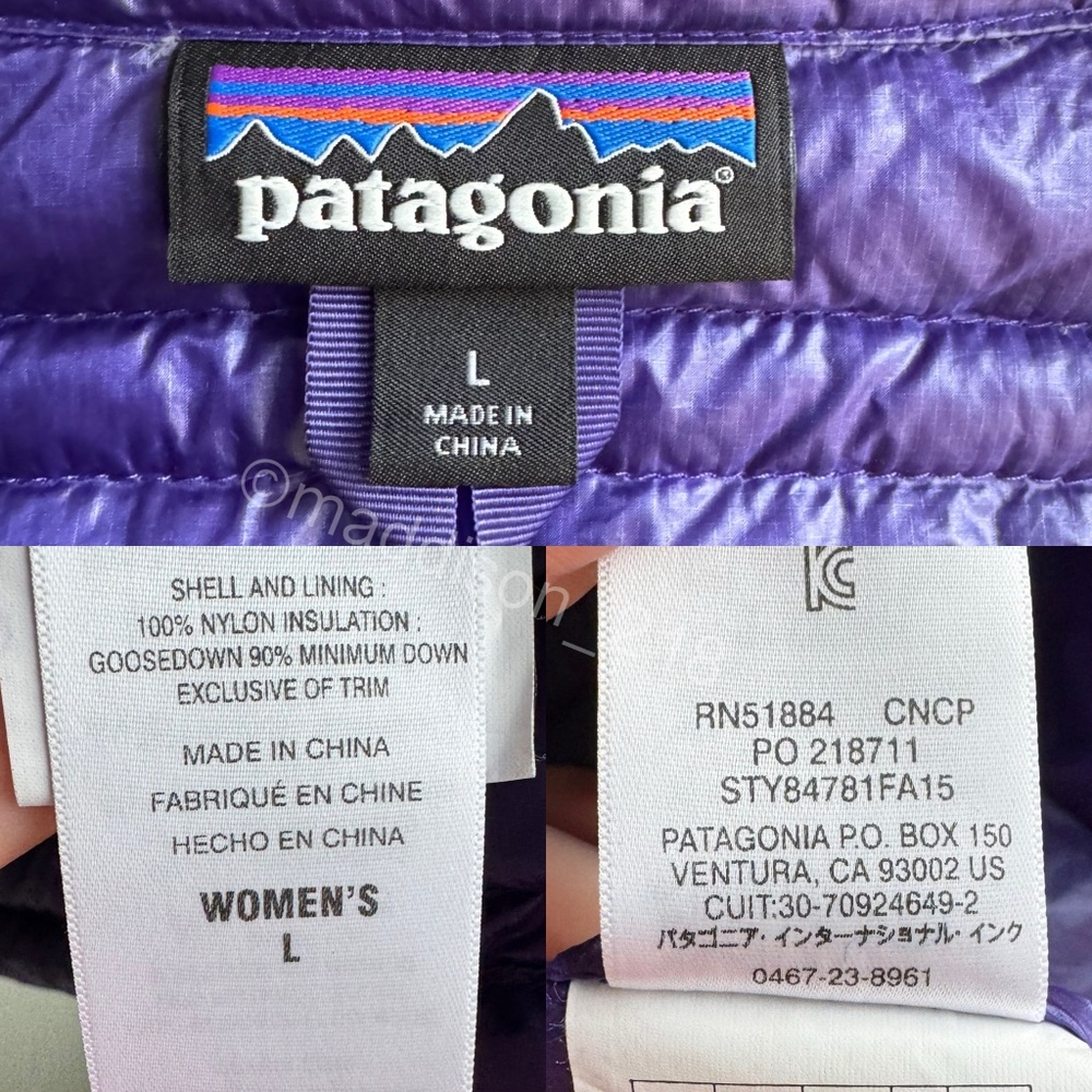 Patagonia Ultralight Down Vest Concord Purple Large 800-fill-power Goosedown L - Picture 3 of 13